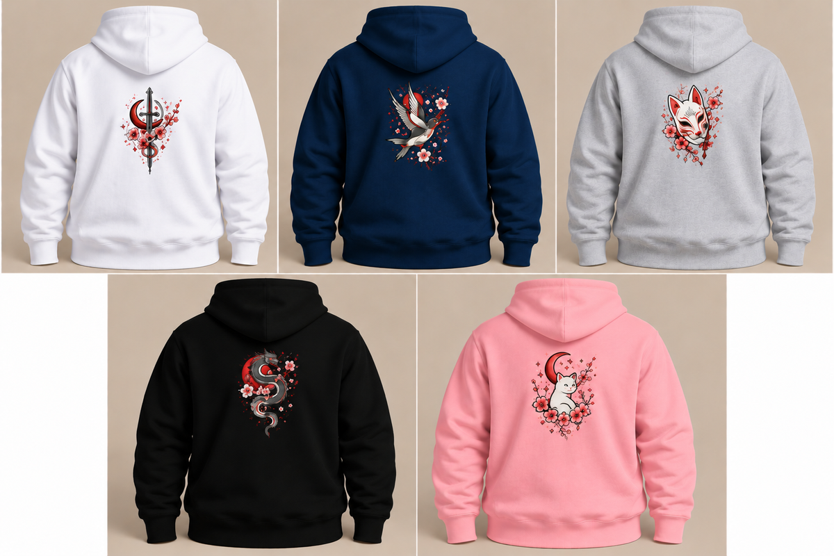 Sweat à capuche personnalisé - Grande broderie dos