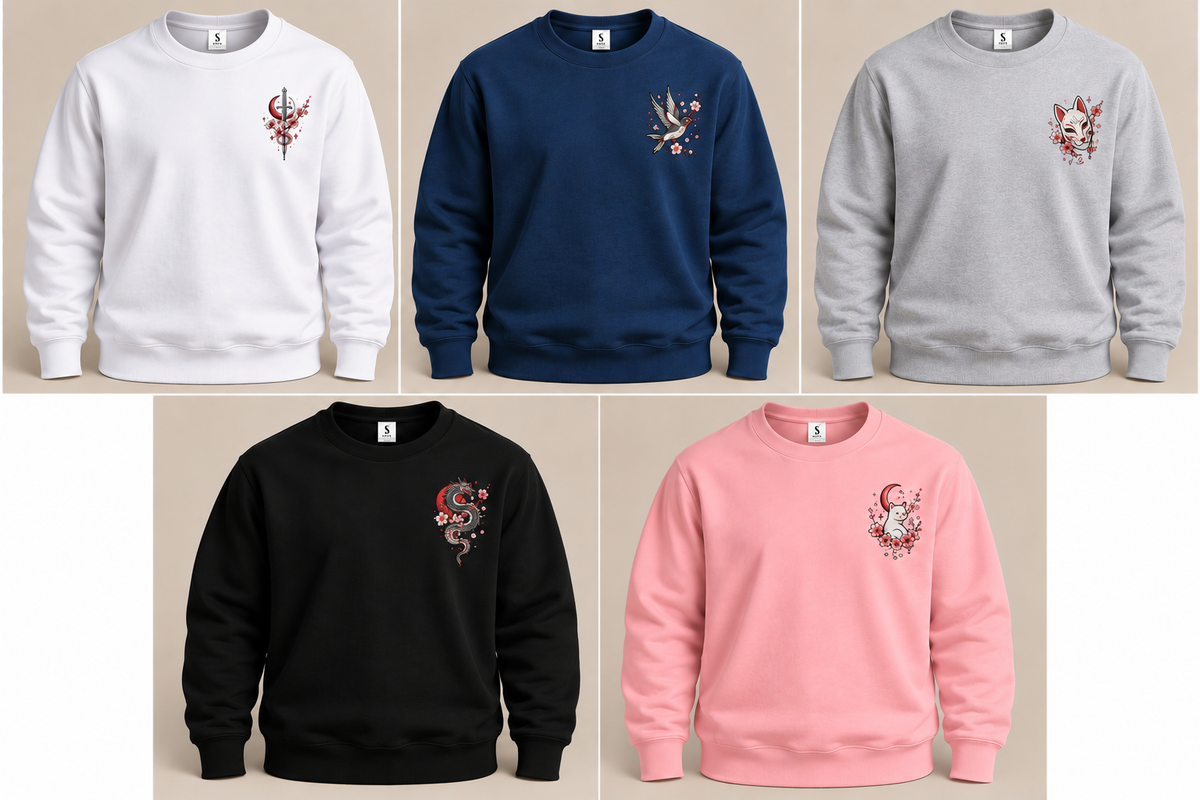 Sweat  personnalisé - Petite broderie coeur