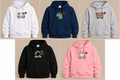 Sweat capuche enfant personnalisé - Moyenne broderie poitrine