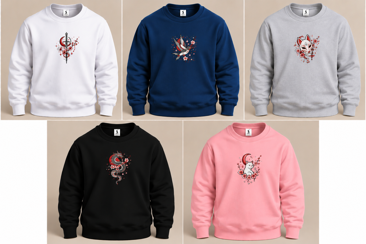 Sweat  personnalisé - Moyenne broderie poitrine